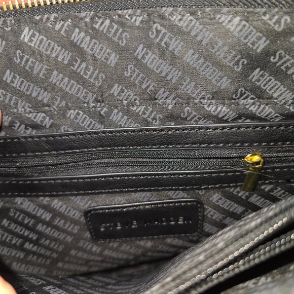 Steve Madden Color Block Purse Crossbody Handbag Removable Strap All Season Zip - Picture 8 of 8